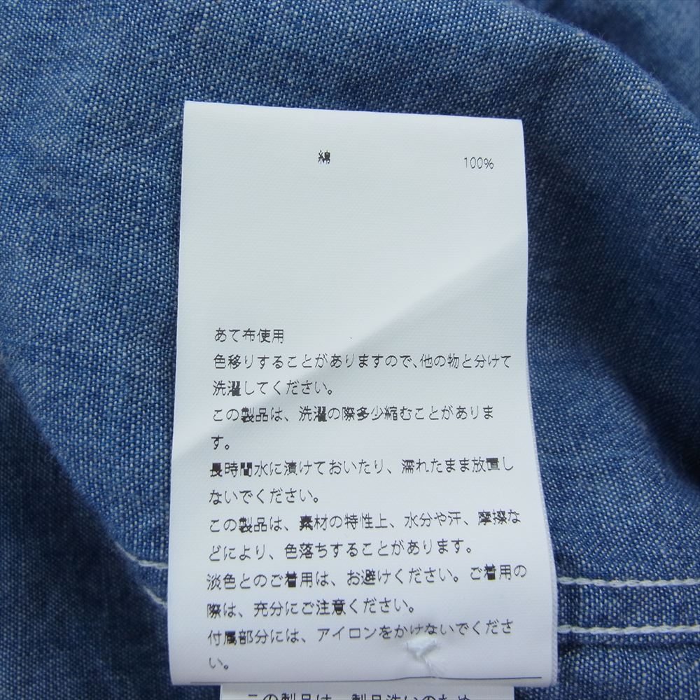 MADISON BLUE マディソンブルー 20SS MB999-5707 HAMPTON CHAMBRAY パールボタン シャンブレー 長袖 シャツ インディゴブルー系 S【中古】