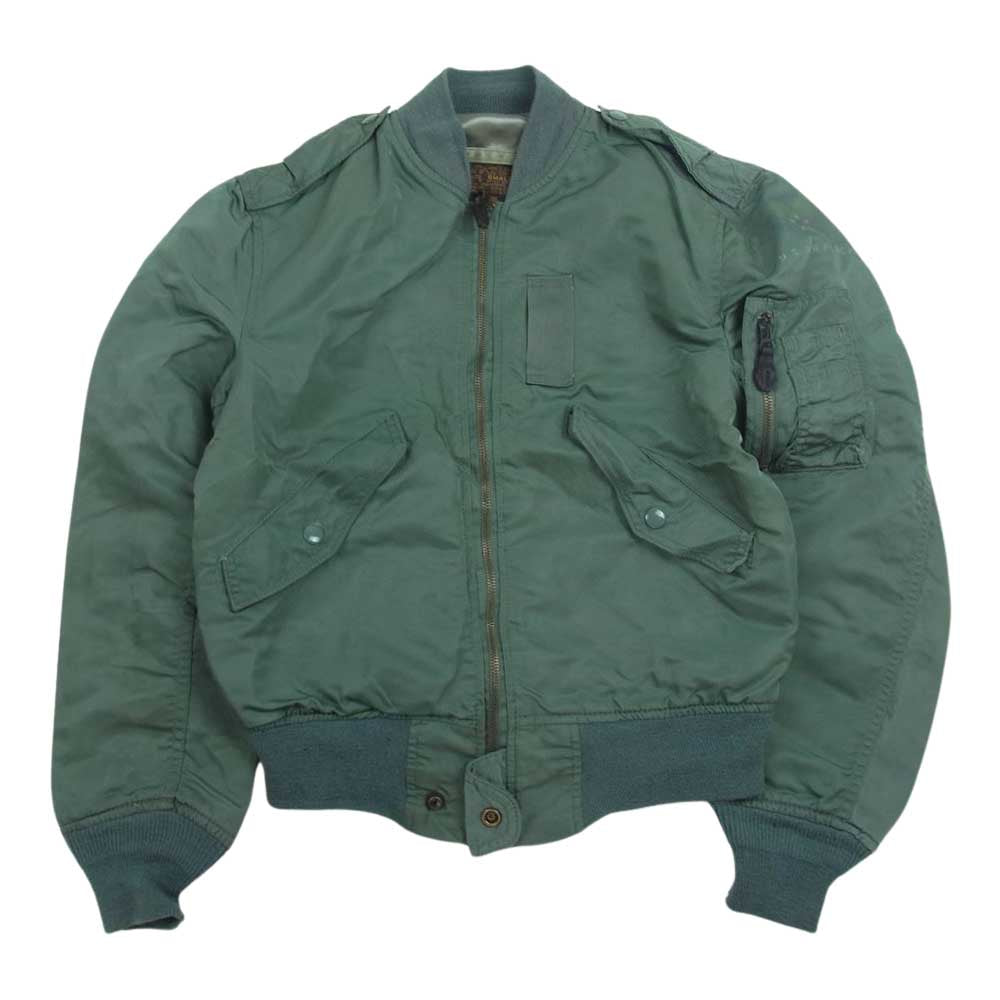 ALPHA アルファ USA製 U.S. AIR FORCE L-2B フライト ジャケット カーキ系 S【中古】