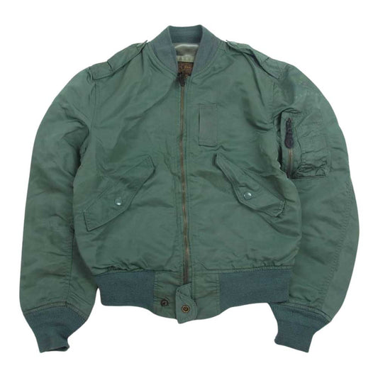 ALPHA アルファ USA製 U.S. AIR FORCE L-2B フライト ジャケット カーキ系 S【中古】