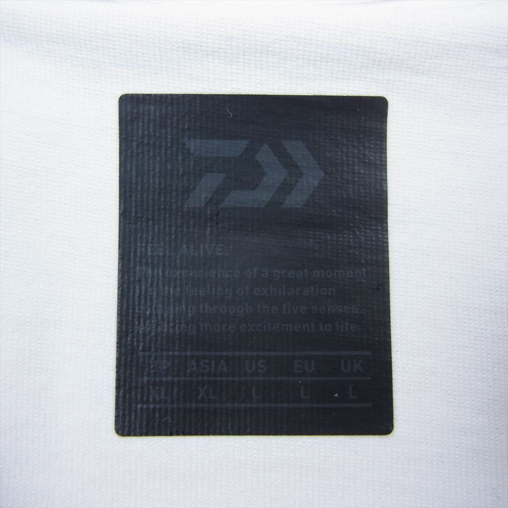 エンノイ DAIWA PIER39 Tech Drawstring Tee ダイワピア テック ドローストリング Tシャツ ホワイト系 XL【中古】
