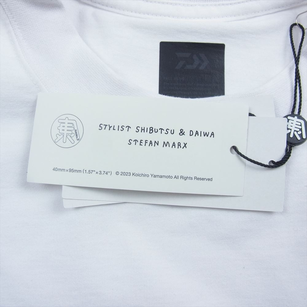 エンノイ DAIWA PIER39 Tech Drawstring Tee ダイワピア テック ドローストリング Tシャツ ホワイト系 XL【中古】