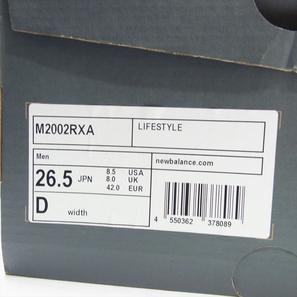 NEW BALANCE ニューバランス M2002RXA 2002R GORE-TEX ゴアテックス ローカット スニーカー ダークグレー系 26.5cm【中古】