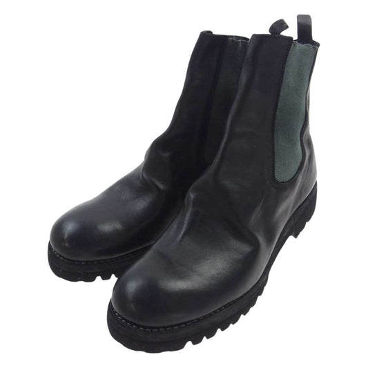 GUIDI グイディ 76V CHELSEA BOOT サイドゴア チェルシー ブーツ ブラック系 42【極上美品】【中古】