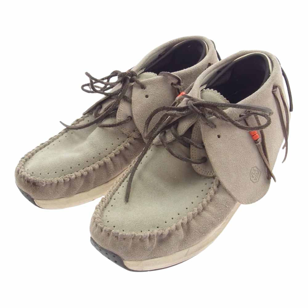 VISVIM ビズビム FBT VEG SUEDE スエード ローカット モカシン シューズ ダークグレー系 US10【中古】