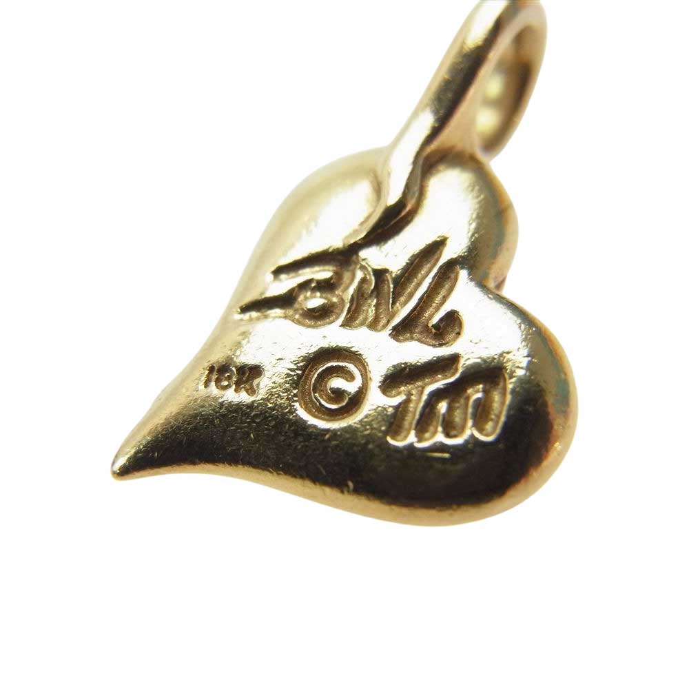BILL WALL LEATHER ビルウォールレザー 18K 全金 ハート チャーム ペンダントトップ ゴールド系【中古】