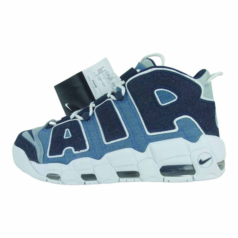 NIKE ナイキ CJ6125-100 Air More Uptempo 96 QS Denim エアモアアップテンポ モアテン デニム スニーカー インディゴブルー系 27cm【中古】