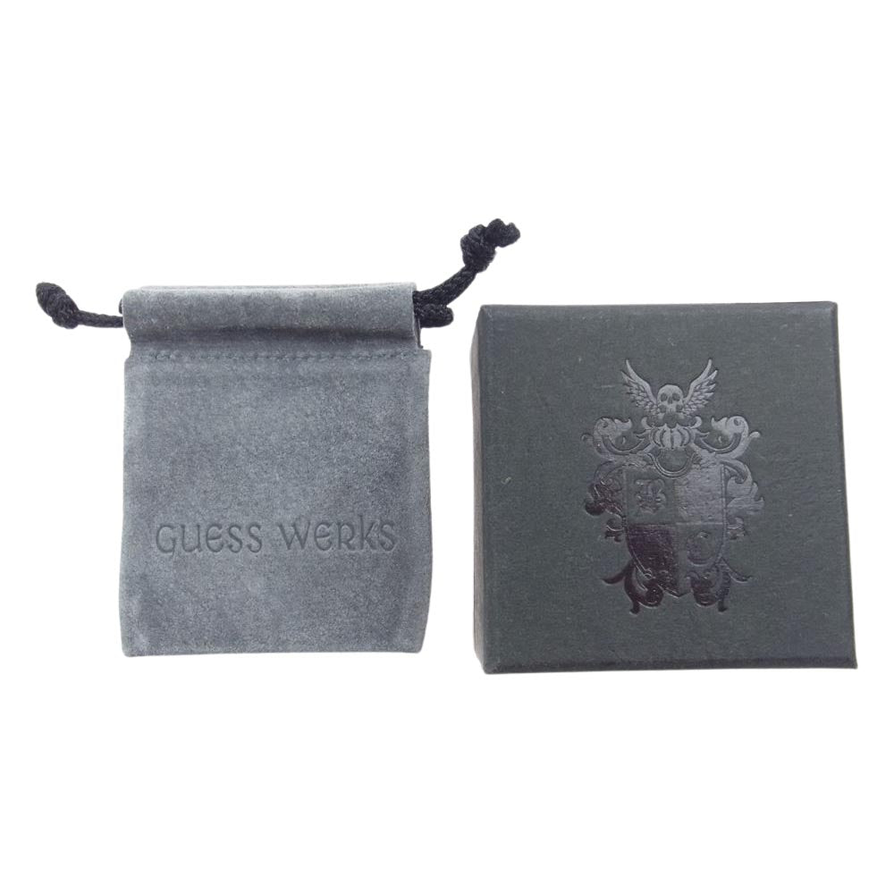 STANLEY GUESS スタンリーゲス ギャランティ付属 マルチ スカル スピナー リング シルバー系 24号～【中古】