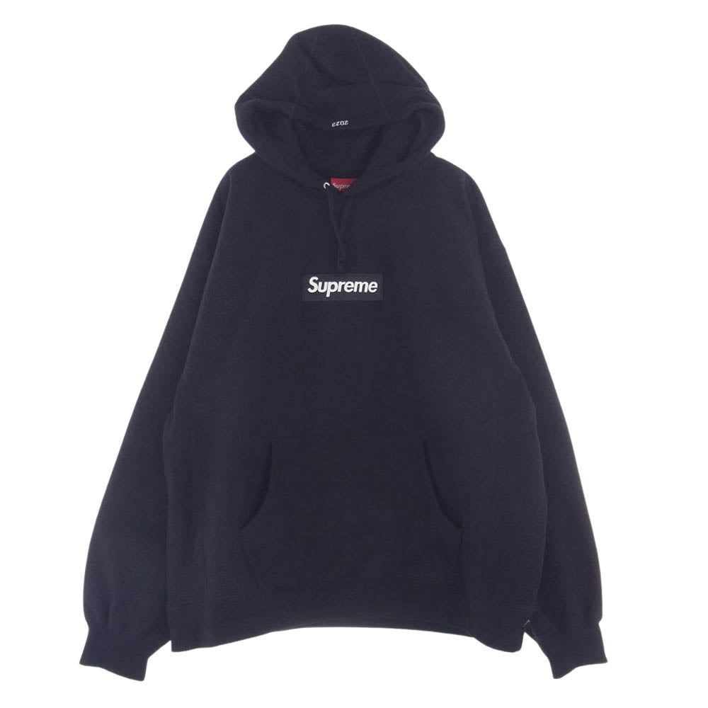 Supreme シュプリーム 23AW Box Logo Hooded Sweatshirt ボックスロゴ フーディー スウェット パーカー ブラック系 XXL【美品】【中古】