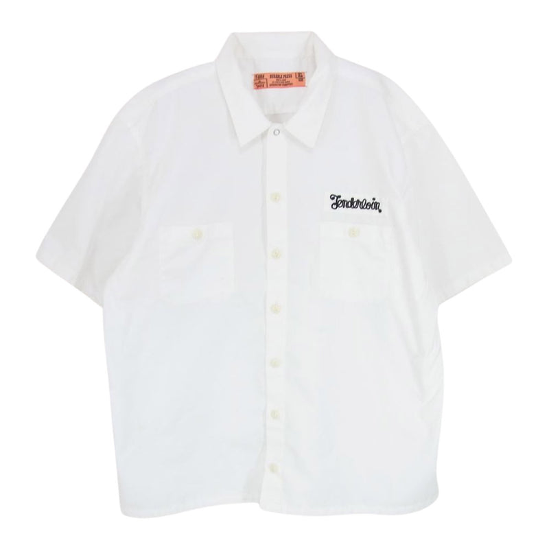 TENDERLOIN テンダーロイン T-WORK SHT S/S 半袖 ワーク シャツ  ホワイト系 XL【中古】