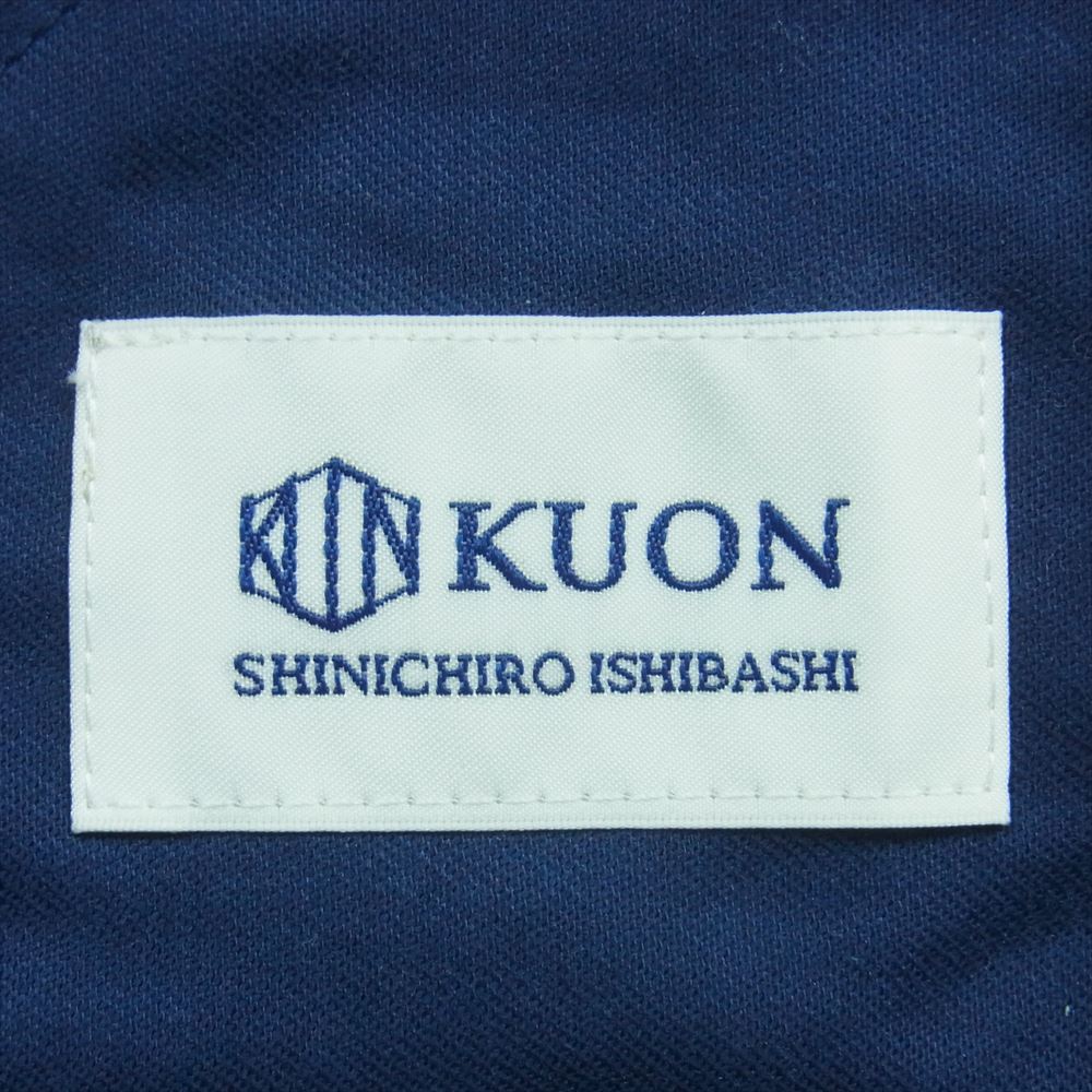クオン 113JK040622 Denim Patchwork Kimono Sleeve Hooded Blouson デニム パッチワーク ジャケット パーカー インディゴブルー系 M【新古品】【未使用】【中古】
