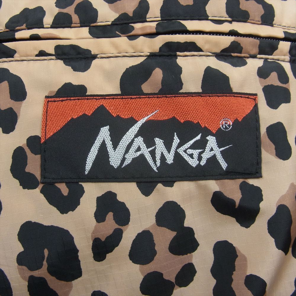 WACKO MARIA ワコマリア 22FW-WMO-NA06 NANGA ナンガ LEOPARD DOWN PANTS レオパード ダウンパンツ ベージュ系 M【新古品】【未使用】【中古】
