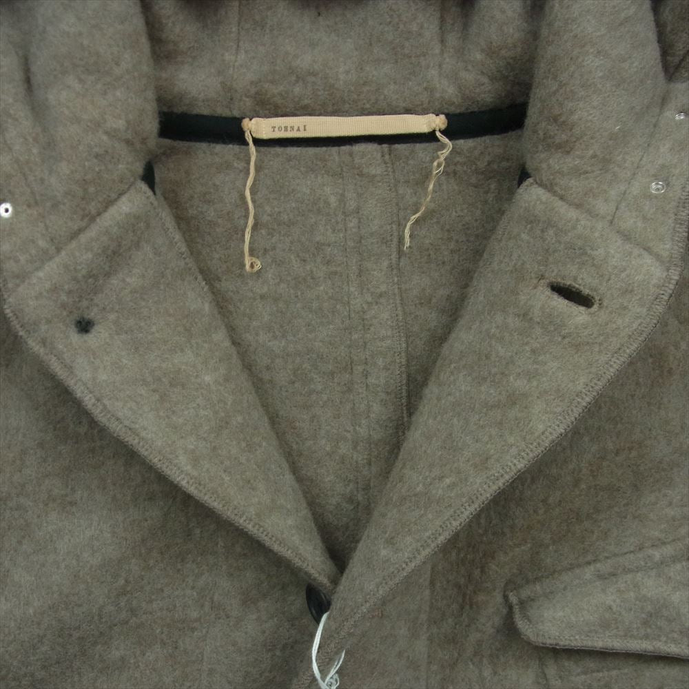 ト―ナイ 23AW TOH23FW-09 WOOL FLEECE RELAXED PARKA COAT ウールフリース リラックスパーカ モッズ コート ベージュ系 2【新古品】【未使用】【中古】