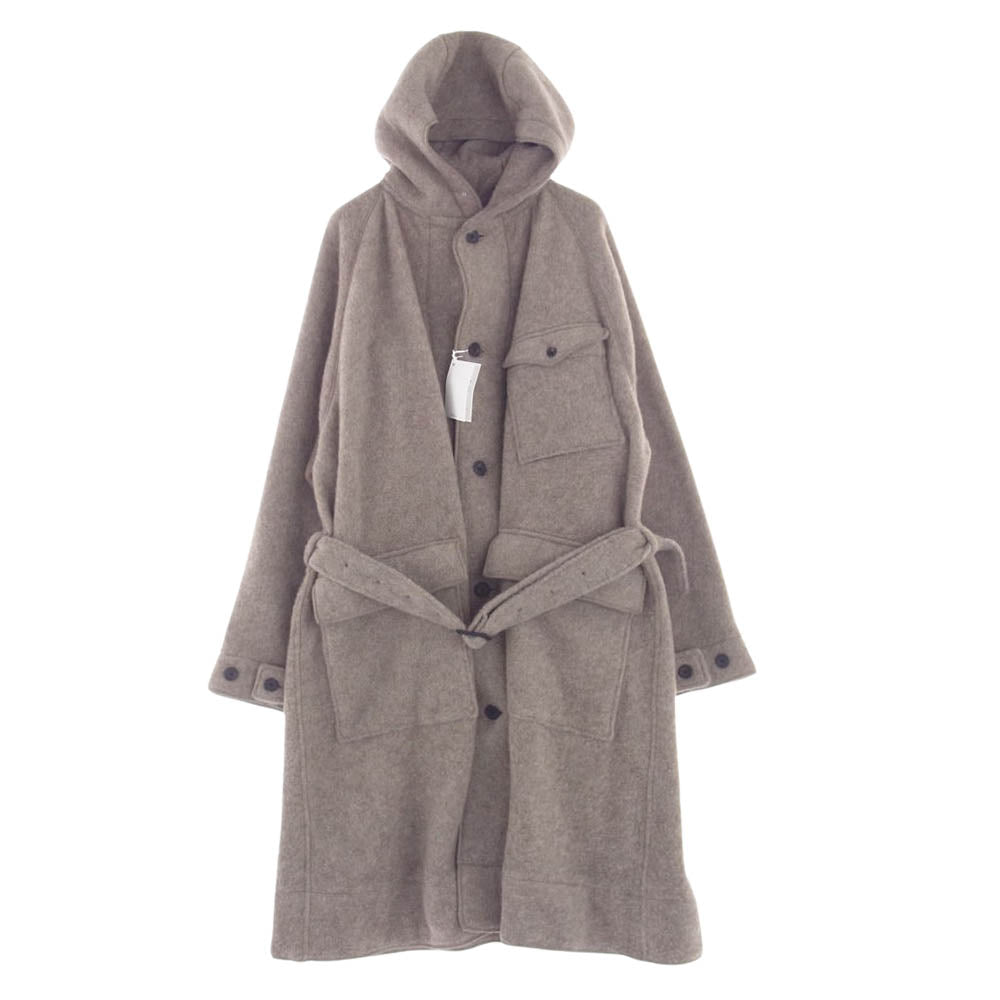 ト―ナイ 23AW TOH23FW-09 WOOL FLEECE RELAXED PARKA COAT ウールフリース リラックスパーカ モッズコート ベージュ系 3【新古品】【未使用】【中古】