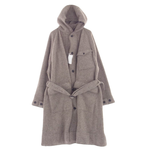 ト―ナイ 23AW TOH23FW-09 WOOL FLEECE RELAXED PARKA COAT ウールフリース リラックスパーカ モッズコート ベージュ系 3【新古品】【未使用】【中古】