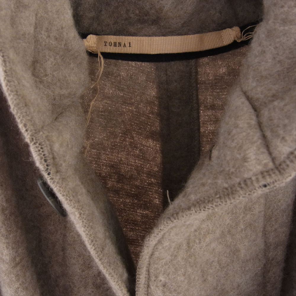 ト―ナイ 23AW TOH23FW-09 WOOL FLEECE RELAXED PARKA COAT ウールフリース リラックスパーカ モッズコート ベージュ系 3【新古品】【未使用】【中古】