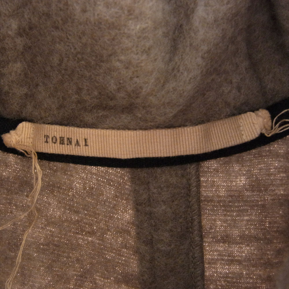 ト―ナイ 23AW TOH23FW-09 WOOL FLEECE RELAXED PARKA COAT ウールフリース リラックスパーカ モッズコート ベージュ系 3【新古品】【未使用】【中古】