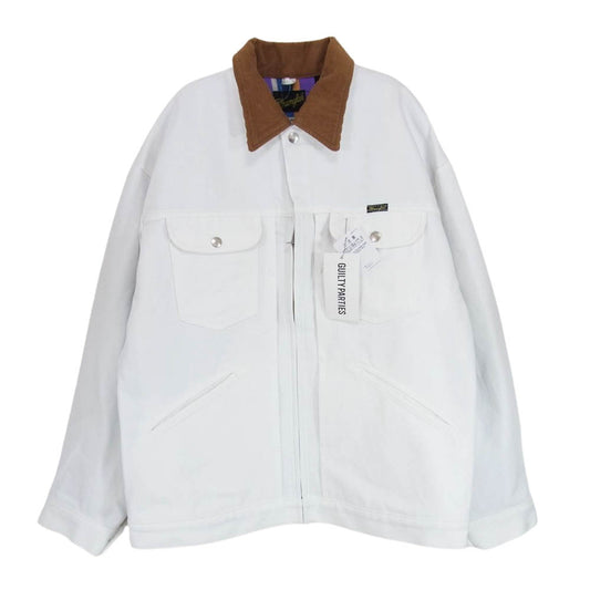 WACKO MARIA ワコマリア 23AW 23FW-WMO-WG01 WRANGLER ラングラー DENIM TRUCKER JACKET デニムトラッカージャケット ホワイト系 M【新古品】【未使用】【中古】