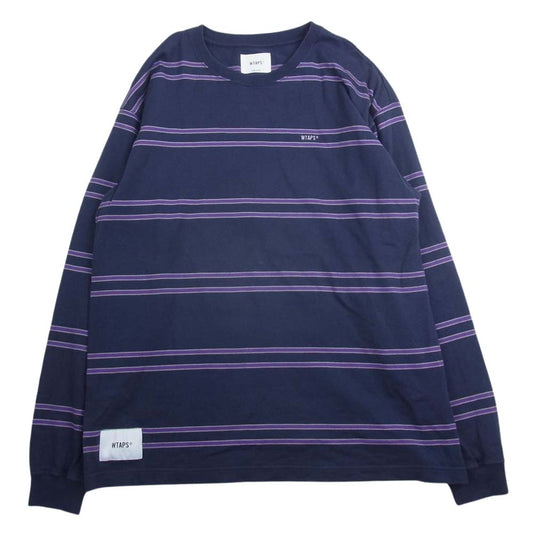 WTAPS ダブルタップス 21SS 211ATDT-CSM24 JAM 02 LS/COTTON ロングスリーブ  Tシャツ カットソー パープル系 03【中古】