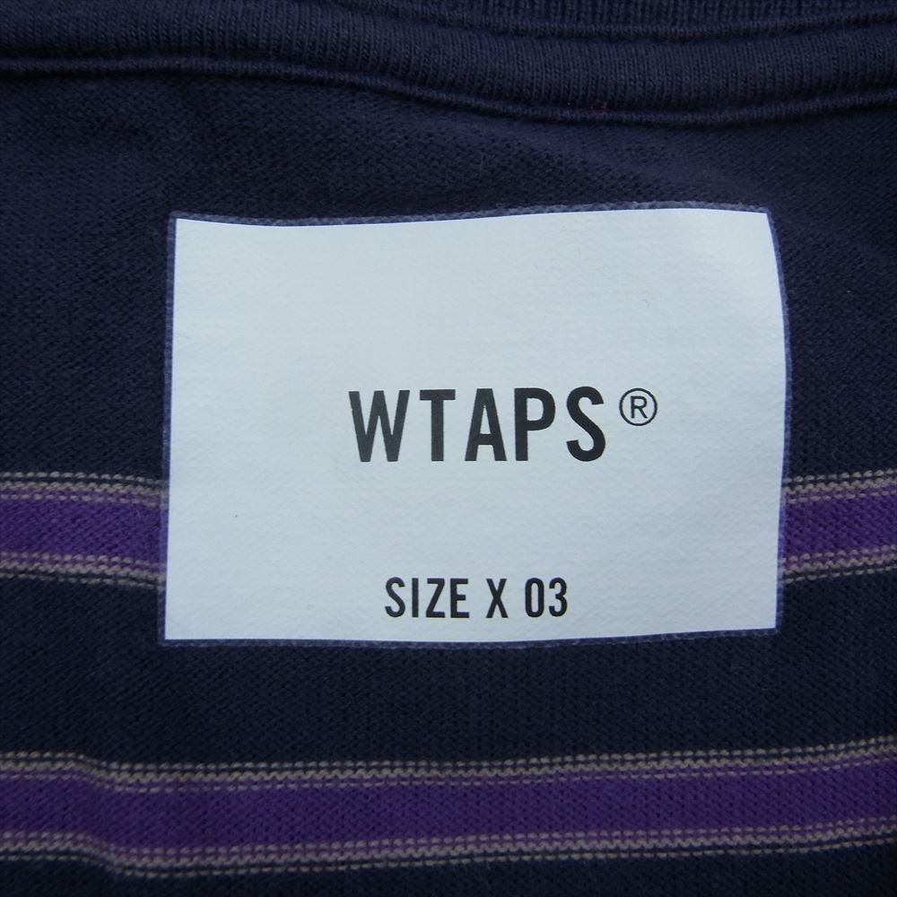 WTAPS ダブルタップス 21SS 211ATDT-CSM24 JAM 02 LS/COTTON ロングスリーブ  Tシャツ カットソー パープル系 03【中古】