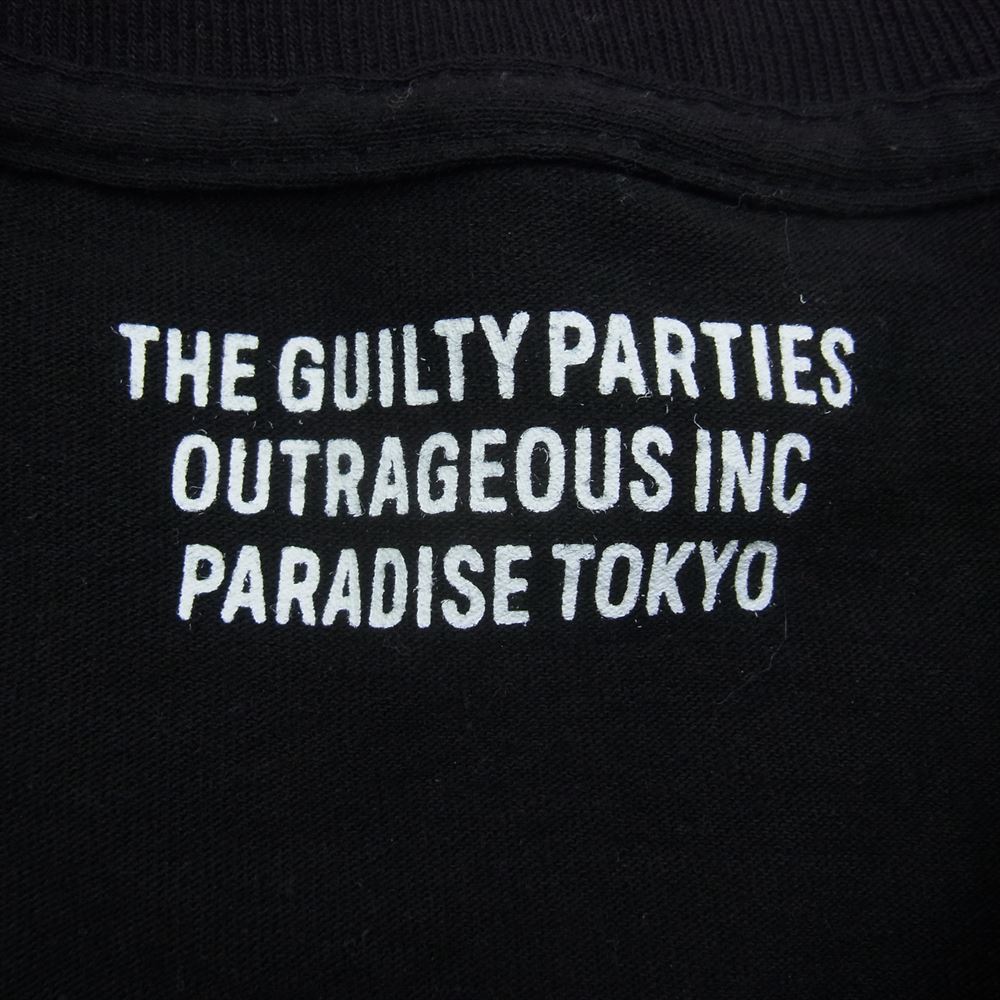 WACKO MARIA ワコマリア タイガープリント 長袖 Tシャツ カットソー  ブラック系 L【中古】