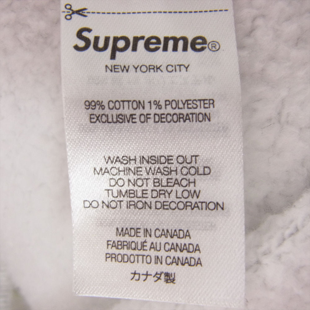 Supreme シュプリーム 23AW Tail Hooded Sweatshirt ロゴ パーカー ライトグレー系 XL【中古】
