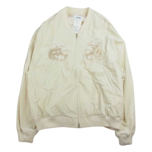 ダブレット 22AW ORGANIC CHAOS SOUVENIR JACKET オーガニック カオス スーベニア ジャケット スカジャン ホワイト系 M【中古】