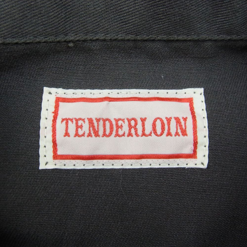 TENDERLOIN テンダーロイン T-BDU 初期 ミリタリー ワーク ジャケット ロゴワッペン グレー系 L【中古】