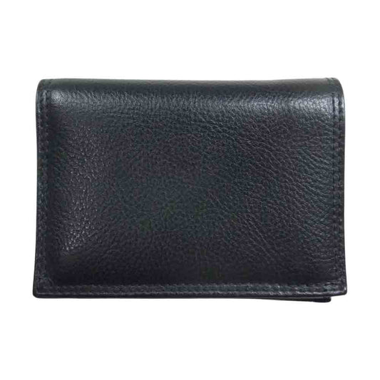 LONE ONES ロンワンズ シルクリンク付き グロメット メイティングフライト コンパクトウォレット ブラック系【中古】