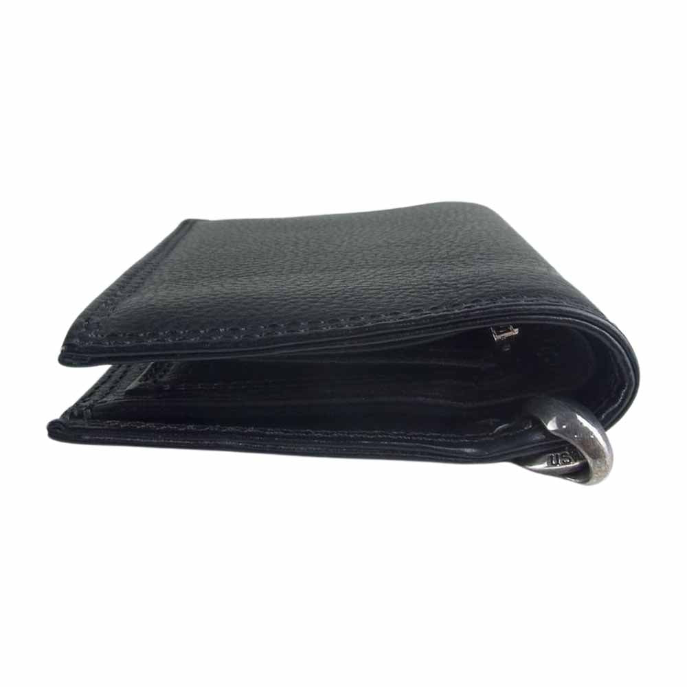 LONE ONES ロンワンズ シルクリンク付き グロメット メイティングフライト コンパクトウォレット ブラック系【中古】