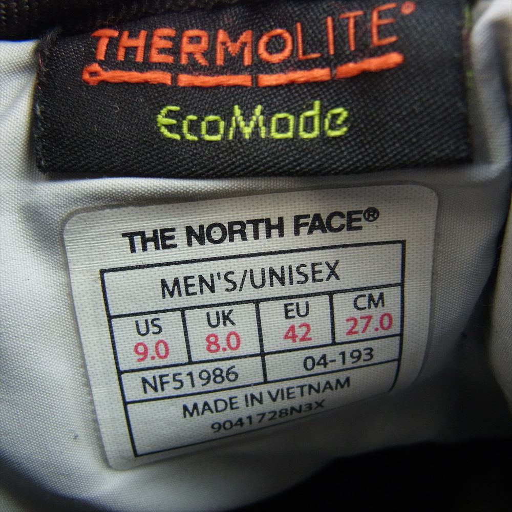 THE NORTH FACE ノースフェイス NF51986 NSE Traction Lite V WP Chukka ヌプシ トラクション ライトVウォータープルーフ チャッカ ブーツ ブラック系 27cm【中古】