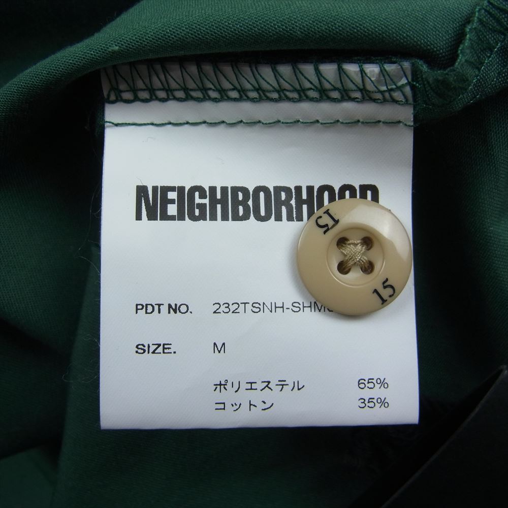 NEIGHBORHOOD ネイバーフッド 23AW 232TSNH-SHM02 TWO TONE WORK SHIRT LS グリーン系 M【極上美品】【中古】
