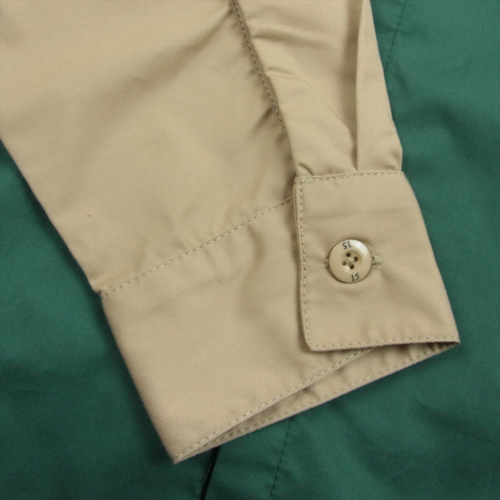 NEIGHBORHOOD ネイバーフッド 23AW 232TSNH-SHM02 TWO TONE WORK SHIRT LS グリーン系 M【極上美品】【中古】