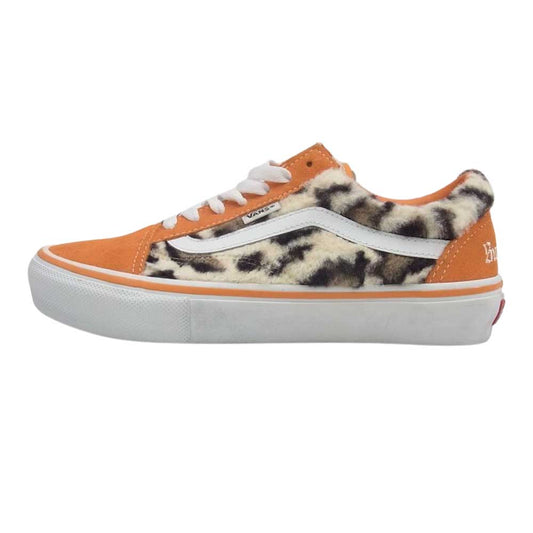 Supreme シュプリーム 23AW  VANS SKATE OLD SKOOL LEOPARD バンズ スケート オールド スクール レオパード スニーカー オレンジ系 24cm【新古品】【未使用】【中古】