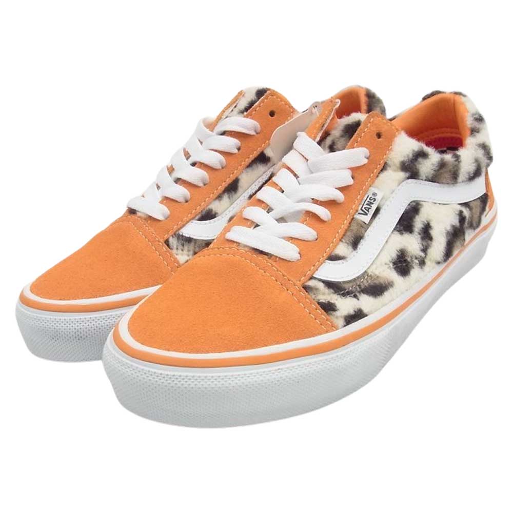 Supreme シュプリーム 23AW  VANS SKATE OLD SKOOL LEOPARD バンズ スケート オールド スクール レオパード スニーカー オレンジ系 24cm【新古品】【未使用】【中古】
