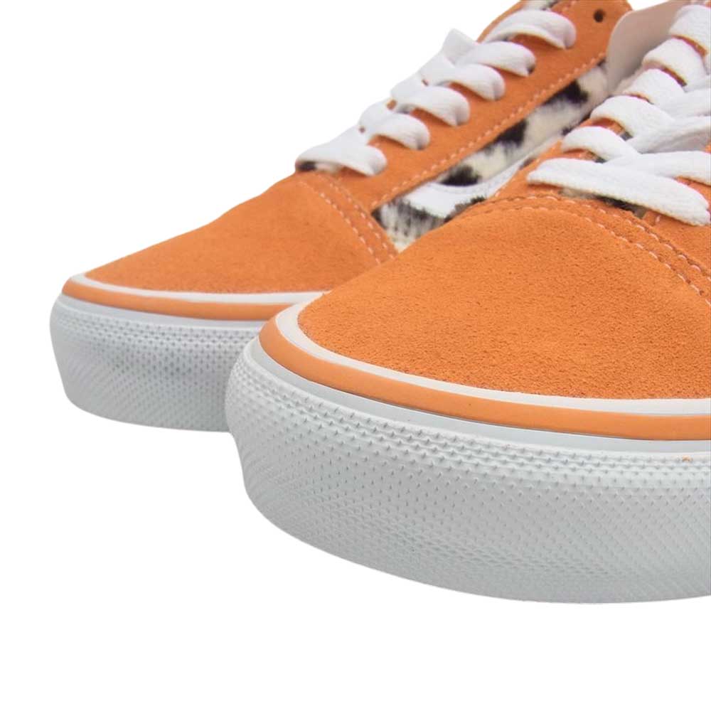 Supreme シュプリーム 23AW  VANS SKATE OLD SKOOL LEOPARD バンズ スケート オールド スクール レオパード スニーカー オレンジ系 24cm【新古品】【未使用】【中古】