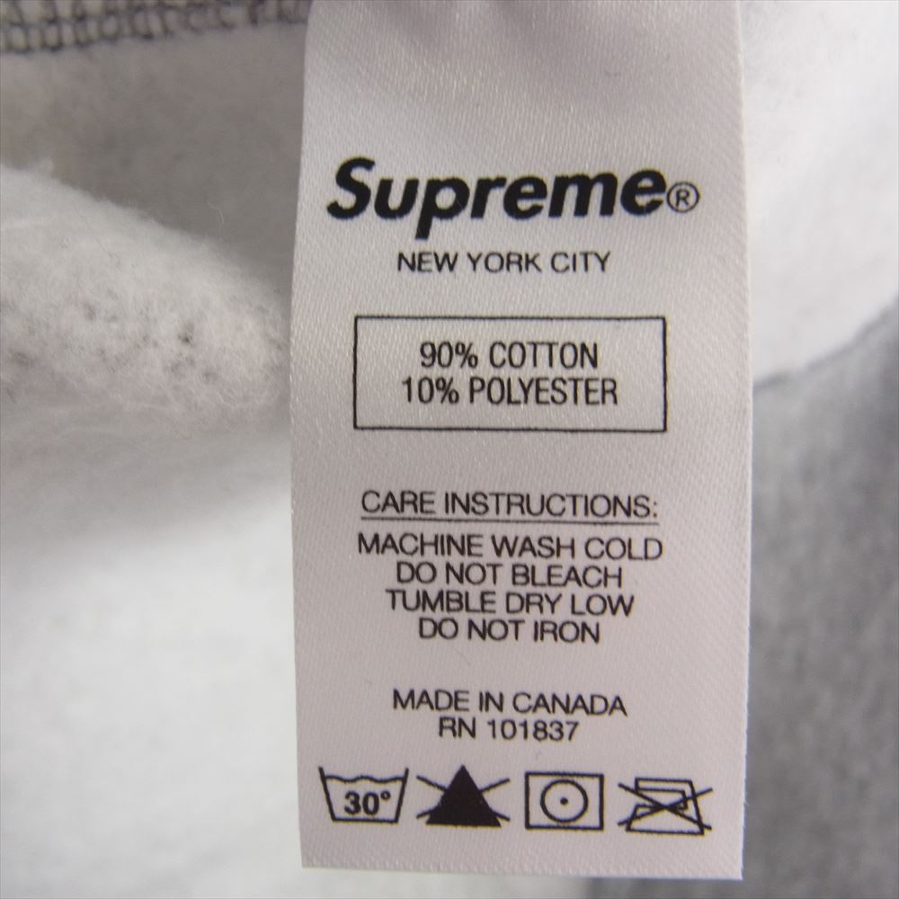 Supreme シュプリーム 20AW S Logo Hooded Sweatshirt エスロゴ スウェット パーカー フーディー  グレー系 L【美品】【中古】