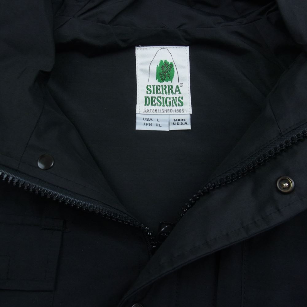 SIERRA DESIGNS シエラデザイン 8001 USA製 SHORT PARKA ショート マウンテン パーカー ブラック系 XL【中古】