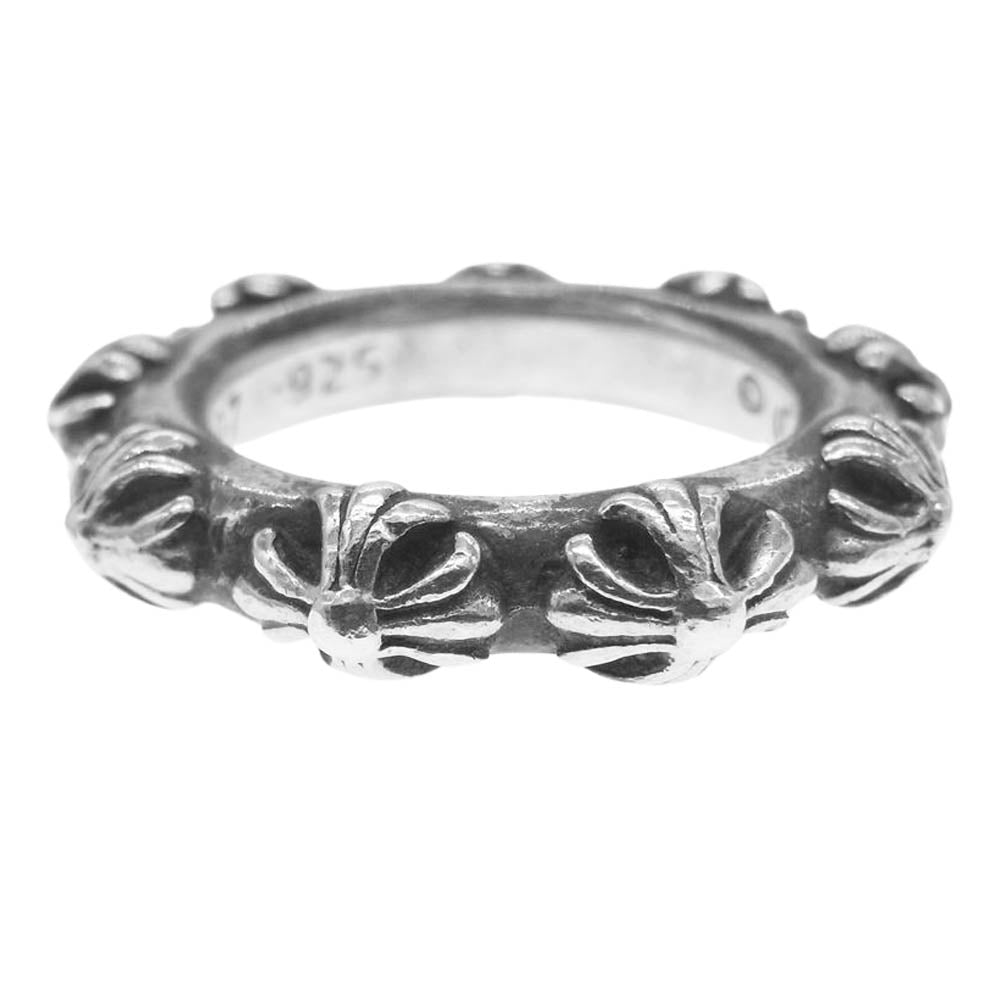 CHROME HEARTS クロムハーツ（原本無） CROSS BAND クロス バンド リング シルバー系 18.5号【中古】