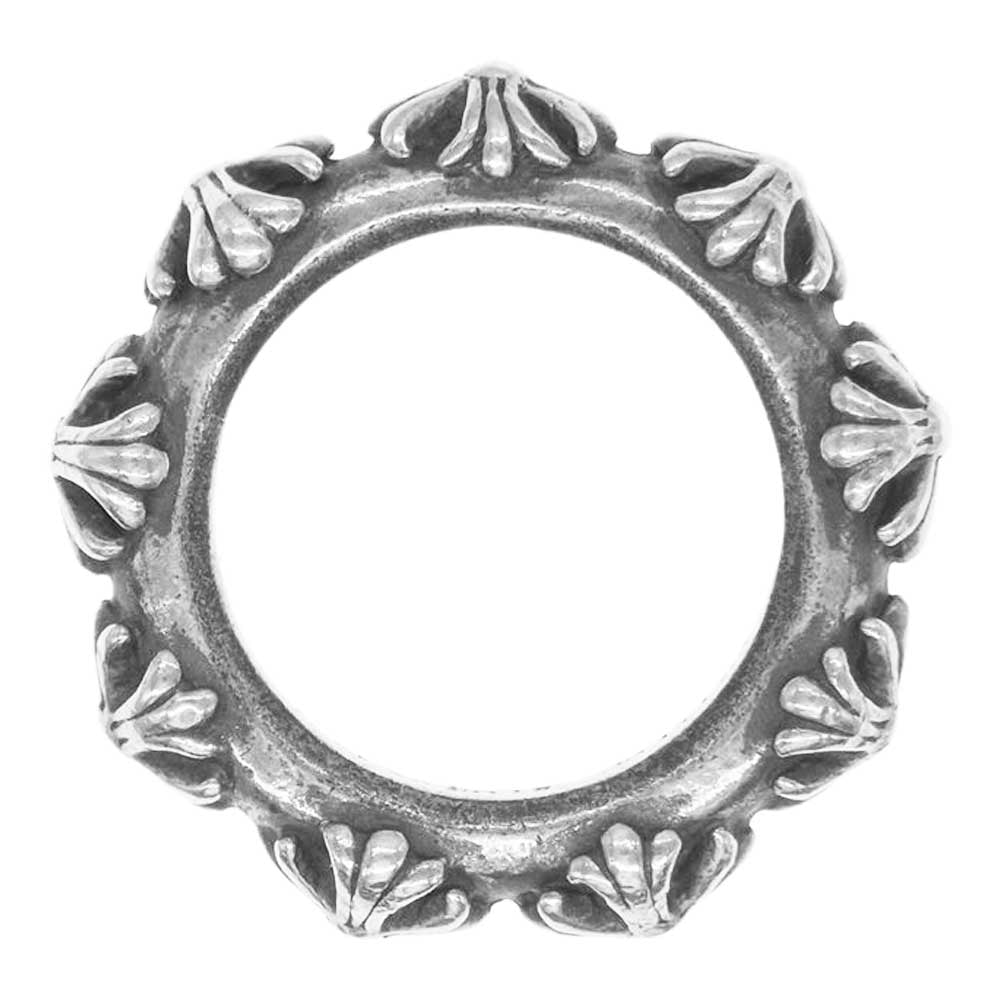 CHROME HEARTS クロムハーツ（原本無） CROSS BAND クロス バンド リング シルバー系 18.5号【中古】