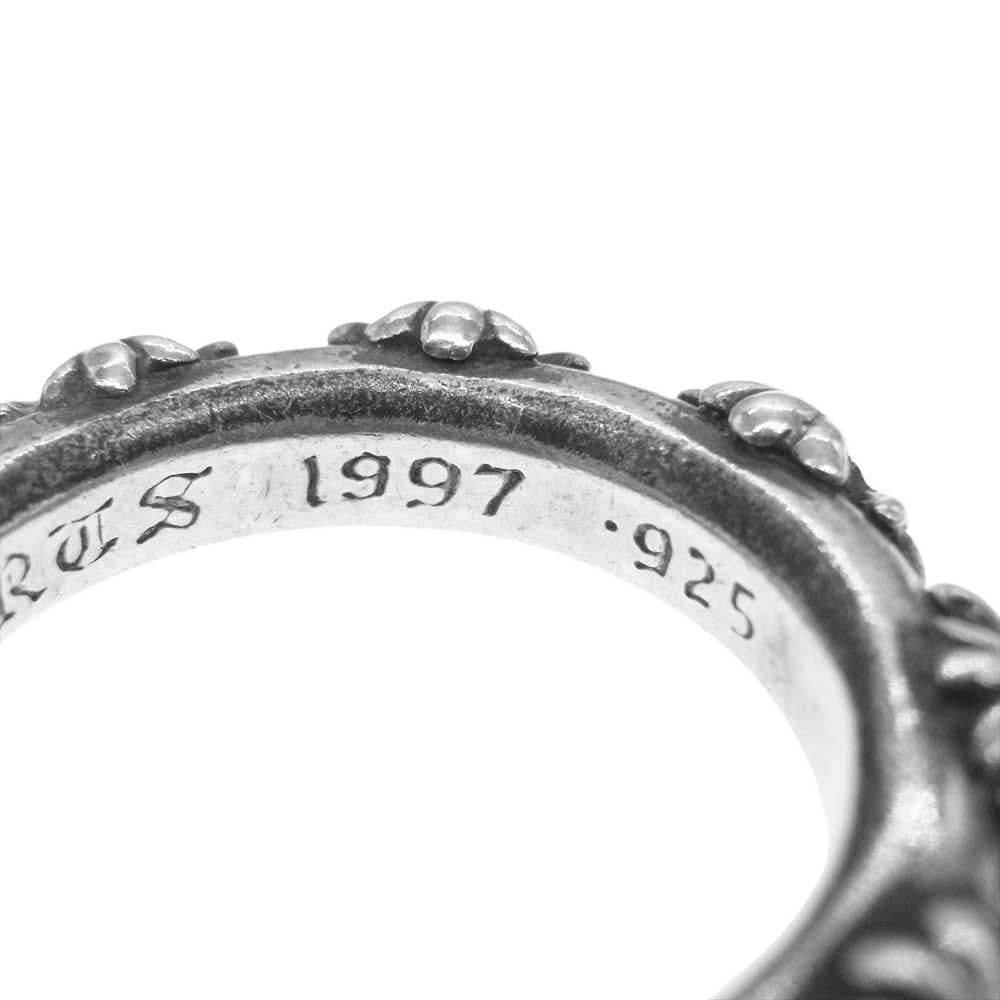 CHROME HEARTS クロムハーツ（原本無） CROSS BAND クロス バンド リング シルバー系 18.5号【中古】