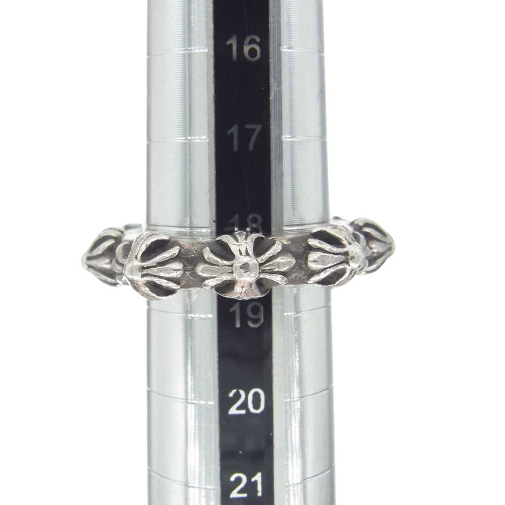 CHROME HEARTS クロムハーツ（原本無） CROSS BAND クロス バンド リング シルバー系 18.5号【中古】