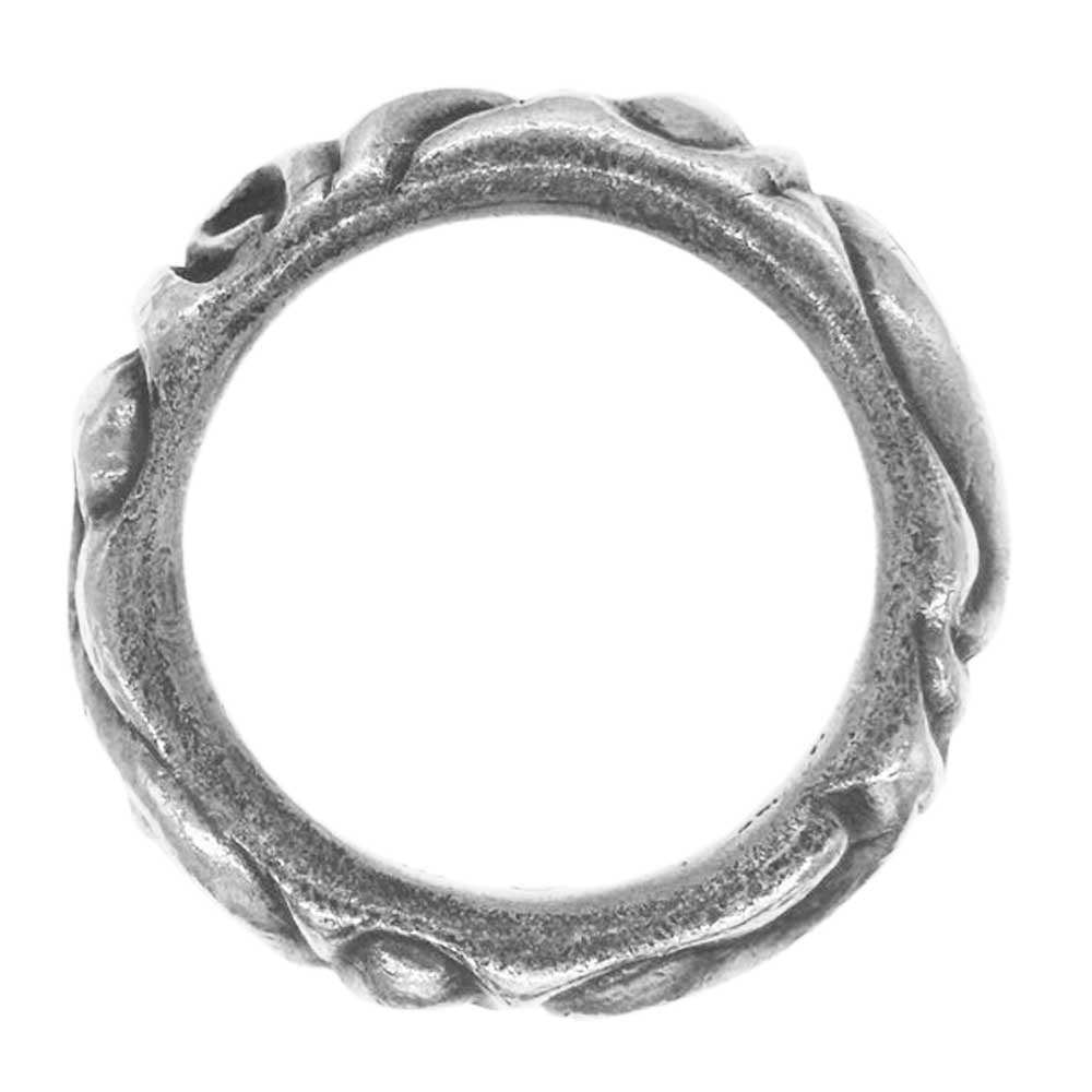 CHROME HEARTS クロムハーツ（原本無） SCRL BAND スクロール バンド リング シルバー系 16号【中古】