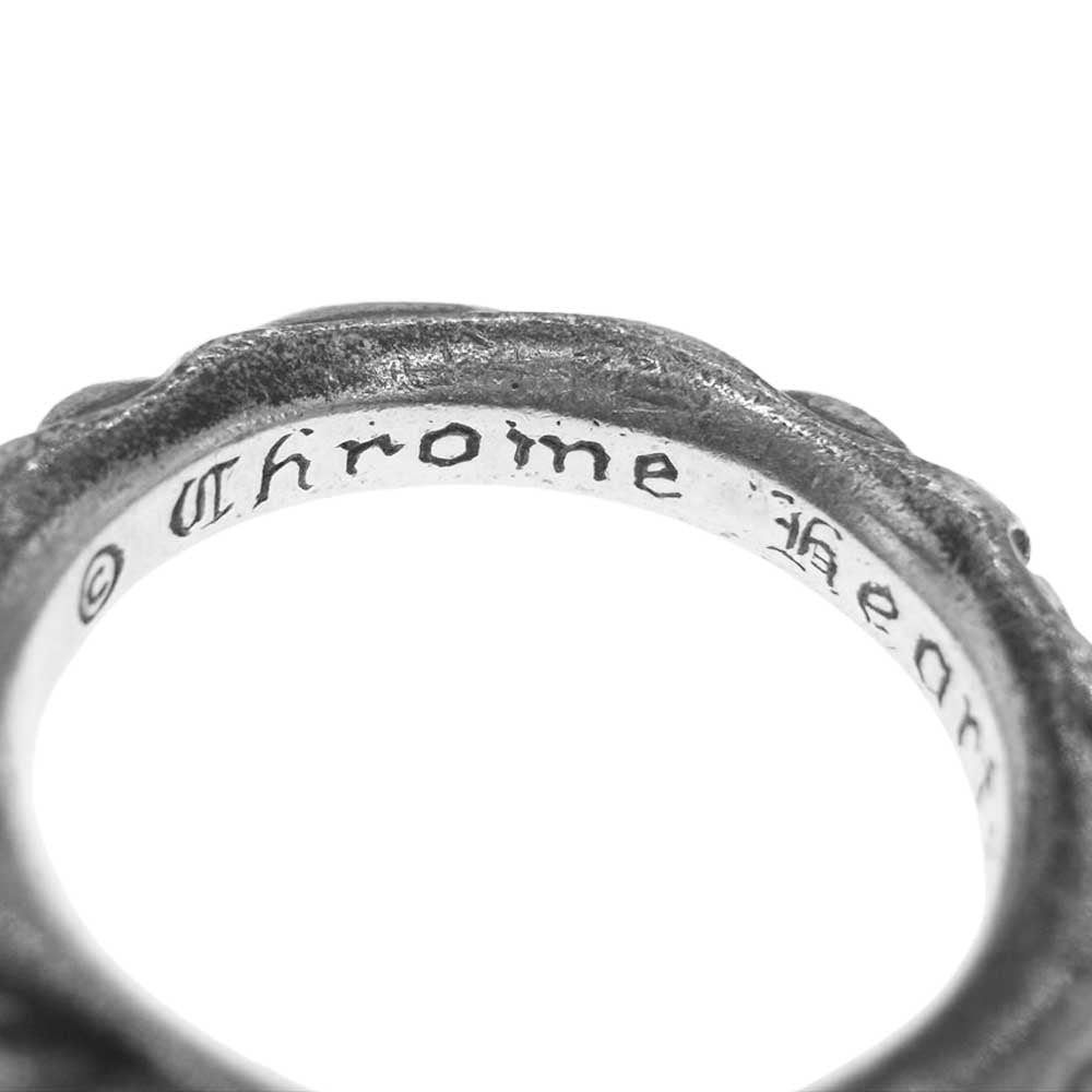 CHROME HEARTS クロムハーツ（原本無） SCRL BAND スクロール バンド リング シルバー系 16号【中古】
