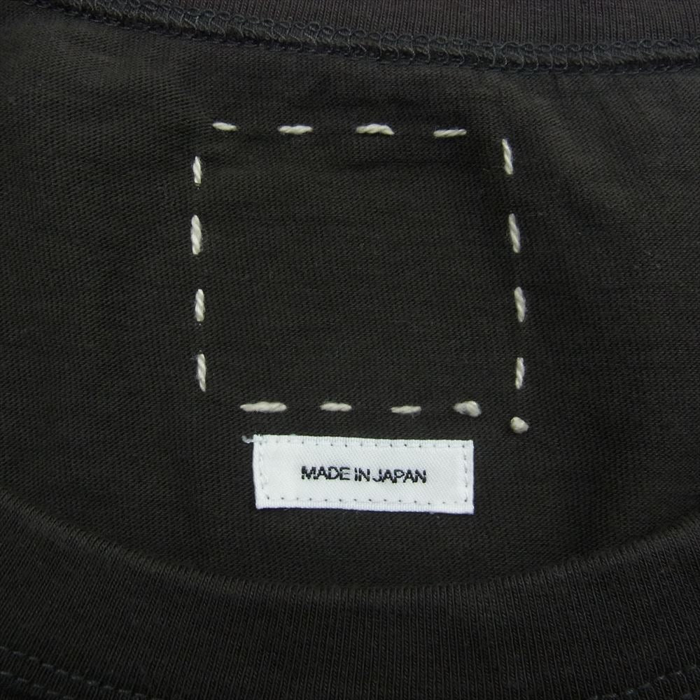 VISVIM ビズビム 18SS 118305010004 JUMBO TEE S/S 刺繍 ジャンボ カットソー Tシャツ 半袖 チャコール系 4【中古】