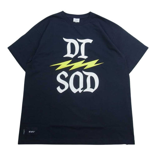 WTAPS ダブルタップス 23SS 231ATDT-STM05S DSQD SS Tee プリント 半袖 Tシャツ ネイビー系 02【極上美品】【中古】