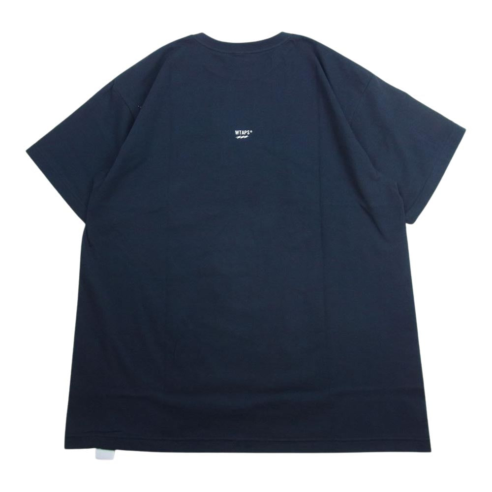 WTAPS ダブルタップス 23SS 231ATDT-STM05S DSQD SS Tee プリント 半袖 Tシャツ ネイビー系 02【極上美品】【中古】