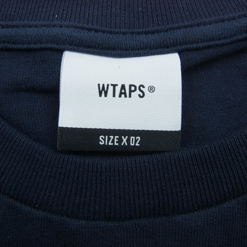 WTAPS ダブルタップス 23SS 231ATDT-STM05S DSQD SS Tee プリント 半袖 Tシャツ ネイビー系 02【極上美品】【中古】