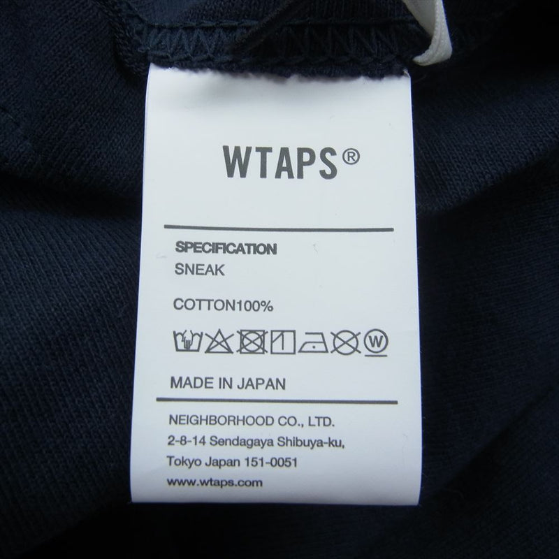 WTAPS ダブルタップス 23SS 231ATDT-STM05S DSQD SS Tee プリント 半袖 Tシャツ ネイビー系 02【極上美品】【中古】