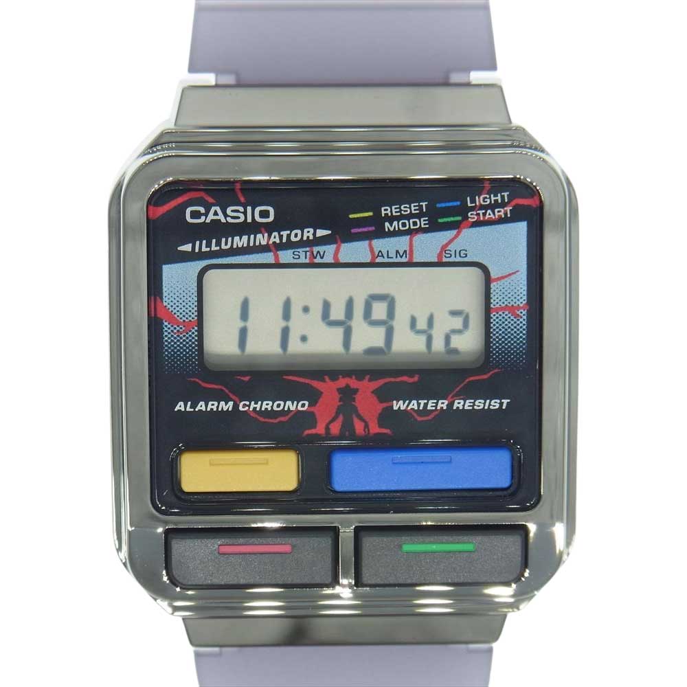 CASIO カシオ A120WEST-1AJR ストレンジャー シングス デジタル クオーツ ウォッチ 時計 クリアブラック系【新古品】【未使用】【中古】
