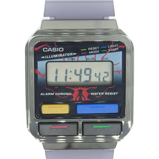 CASIO カシオ A120WEST-1AJR ストレンジャー シングス デジタル クオーツ ウォッチ 時計 クリアブラック系【新古品】【未使用】【中古】